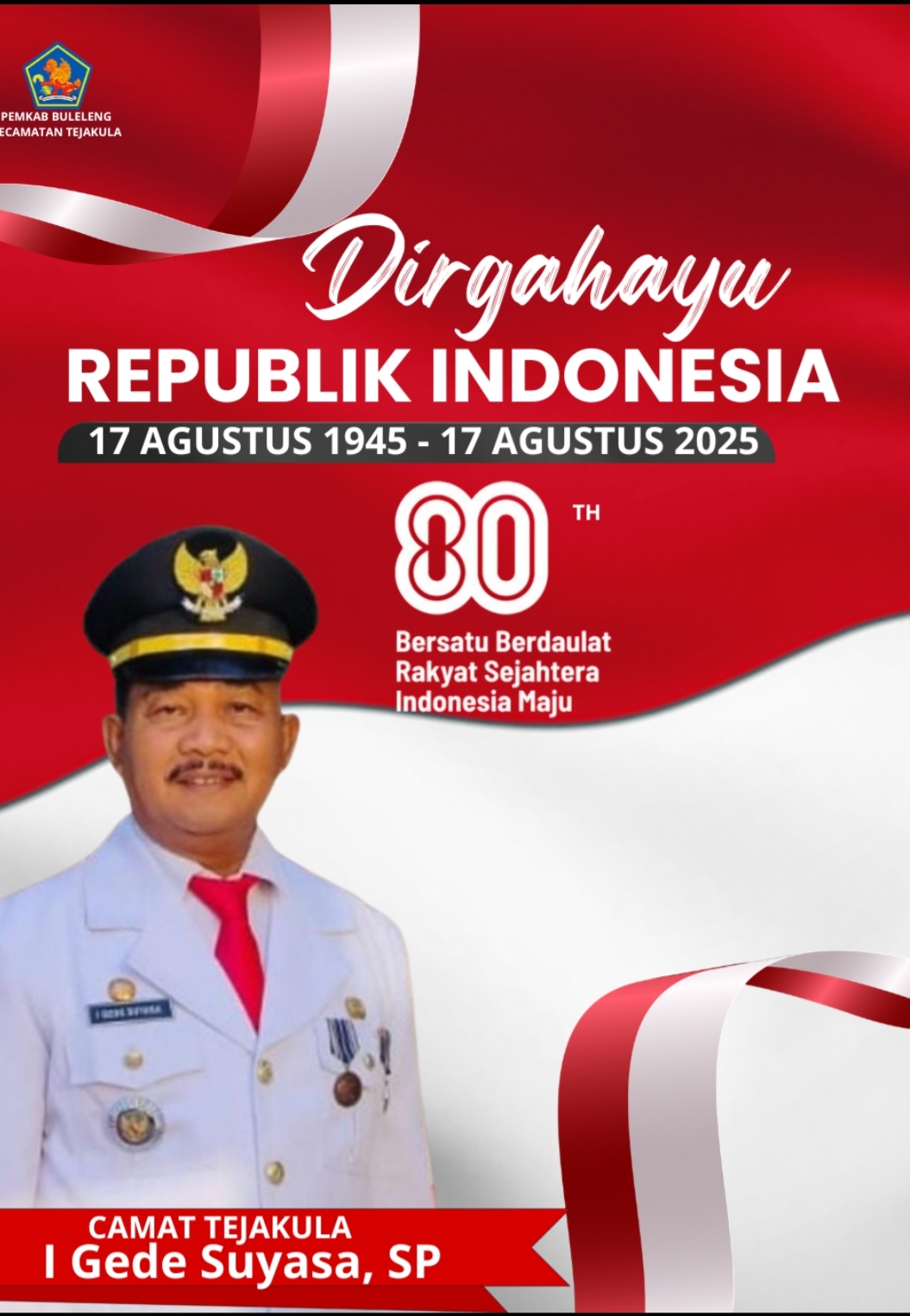 Selamat Hari Ulang Tahun ke - 80 Kemerdekaan Republik Indonesia 
